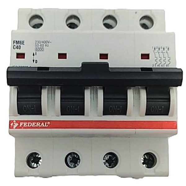 4x40A 6kA C Sigorta Fm6-Fm6E Federal