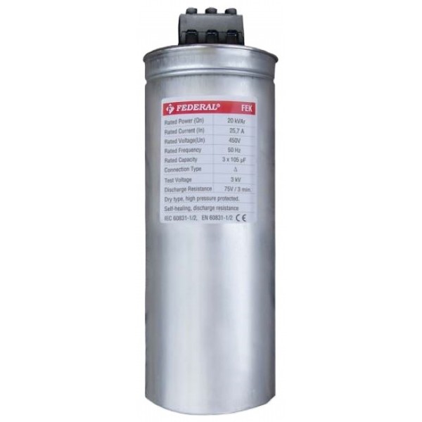 20 Kvar 400 V Kondansatör Federal  