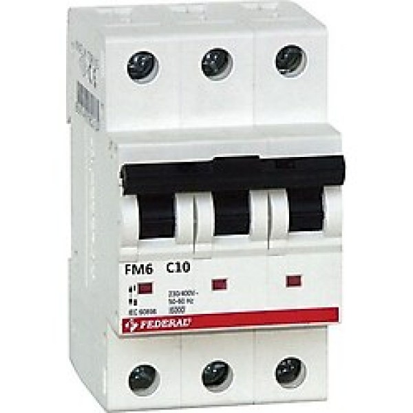 3x10A 6kA C Sigorta Fm6 ES Federal