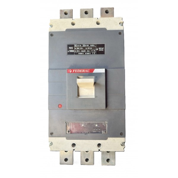 3x1000A 50kA Kompakt Şalter F91E Elektronik Ayar Sahalı Federal