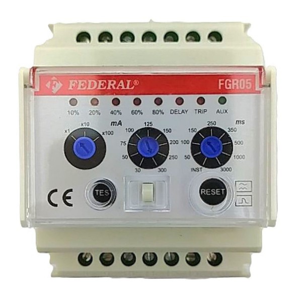 Toroid Kaçak Akım rölesi 30mA-30A Fgr05 110V/230V AC Federal