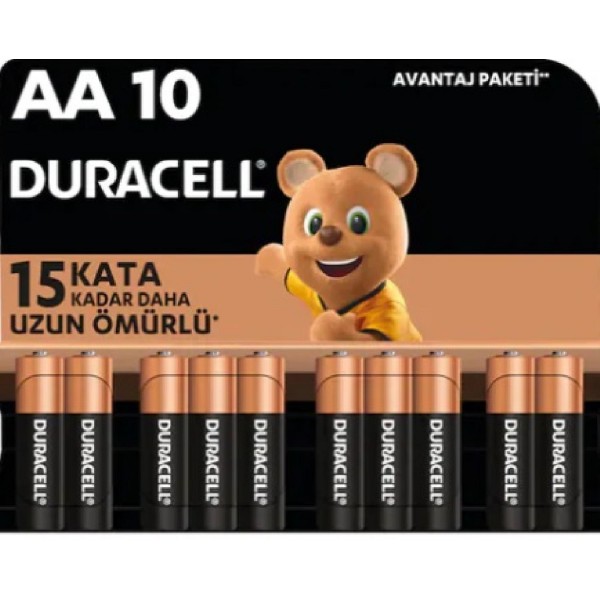 Duracell Lr6/Mn1500 Blister Aa Kalem Pil 10'Lu